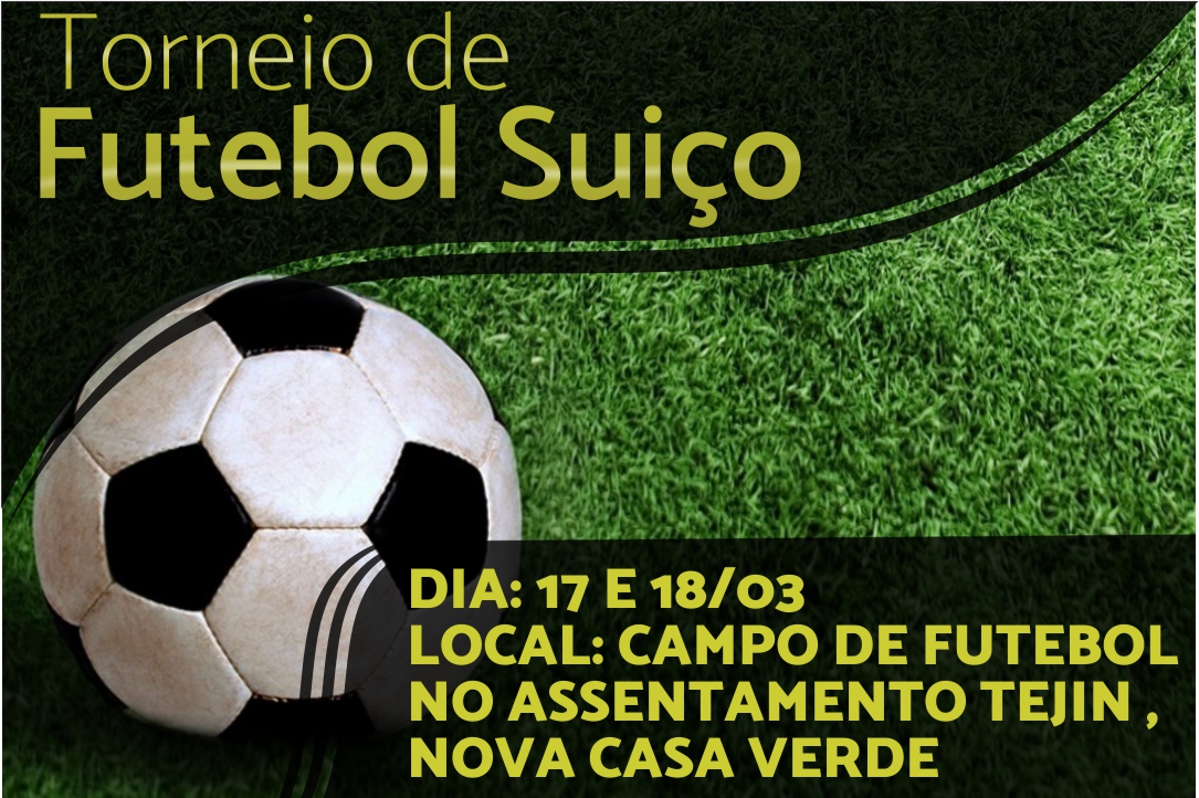 Torneio de Futebol Suíço vai agitar a comunidade Santo Expedito em Nova Casa Verde