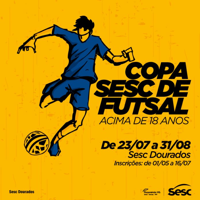 Sesc Dourados recebe inscrições para Copa de Futsal