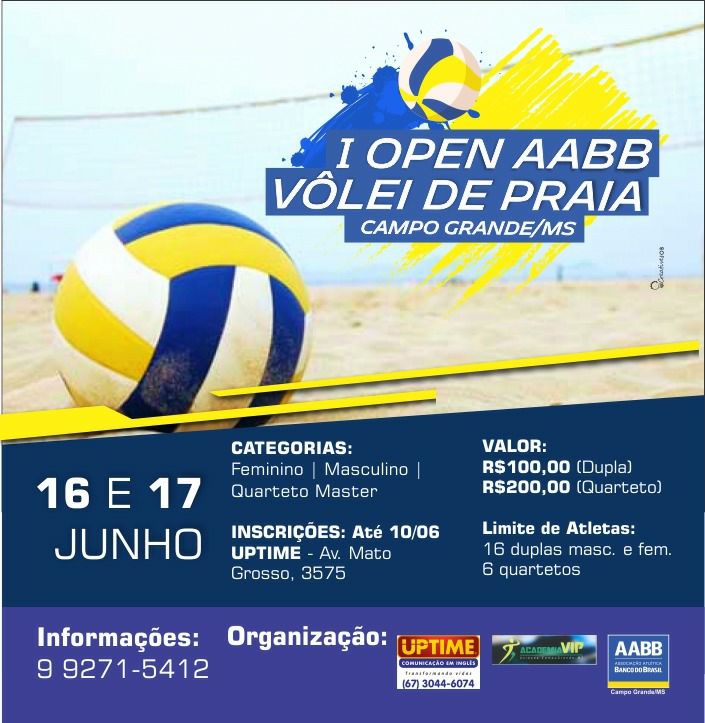 AABB sedia campeonato de vôlei de praia no mês de junho