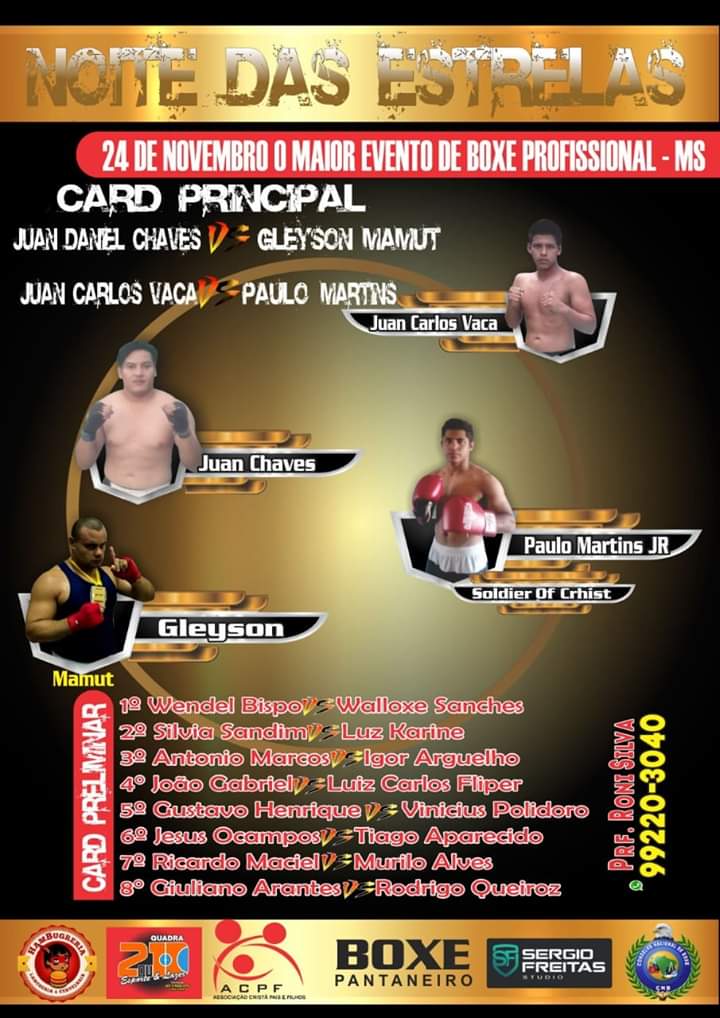 Noite das Estrelas agita amantes do boxe em Campo Grande