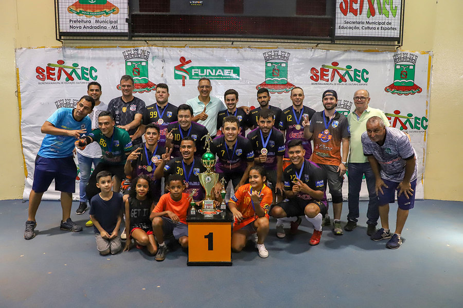 Definidos os campeões do municipal de futsal em Nova Andradina