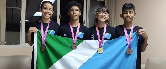 MS conquista quatro medalhas no primeiro dia do JEJ