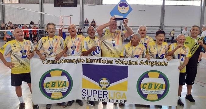 Nova Andradina é campeão da Super Liga MS da Melhor Idade de Vôlei