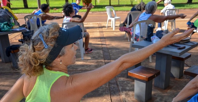 Chega a 12 modalidades as ações para idosos em praças da Capital﻿
