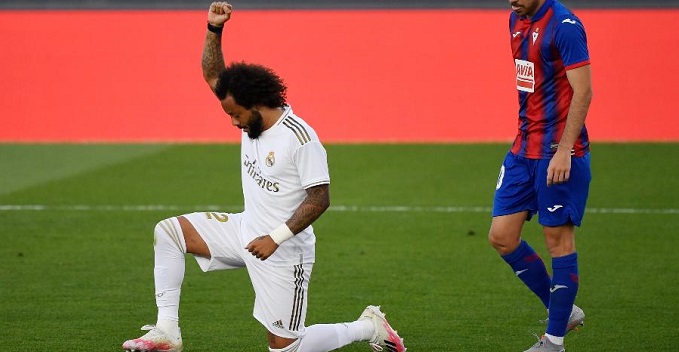 Real Madrid vence Eibar com gol de Marcelo, e briga pelo título