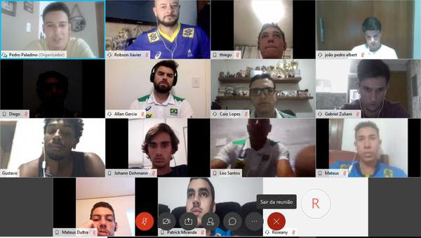 Seleção Brasileira de Vôlei de Praia Sub-21 realiza encontro virtual