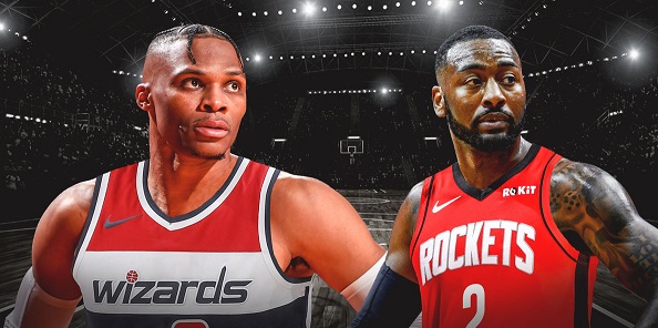 Rockets e Wizards trocam Westbrook com Jonh Wall