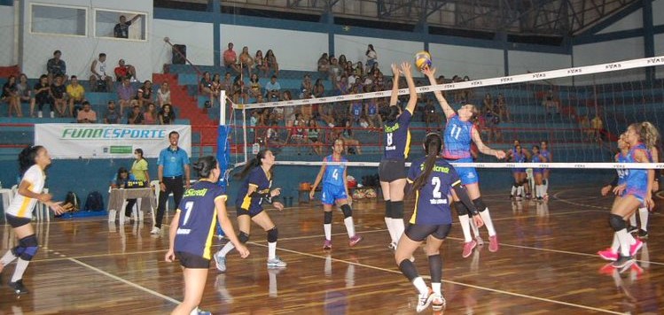 Jogos da região central da Liga MS de Voleibol se iniciam nesta quarta 