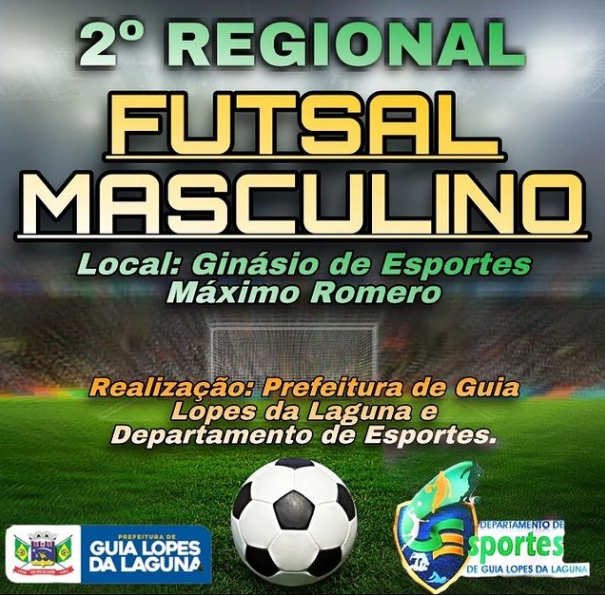Regional de Futsal Masculino de Guia Lopes da Laguna tem início em fevereiro