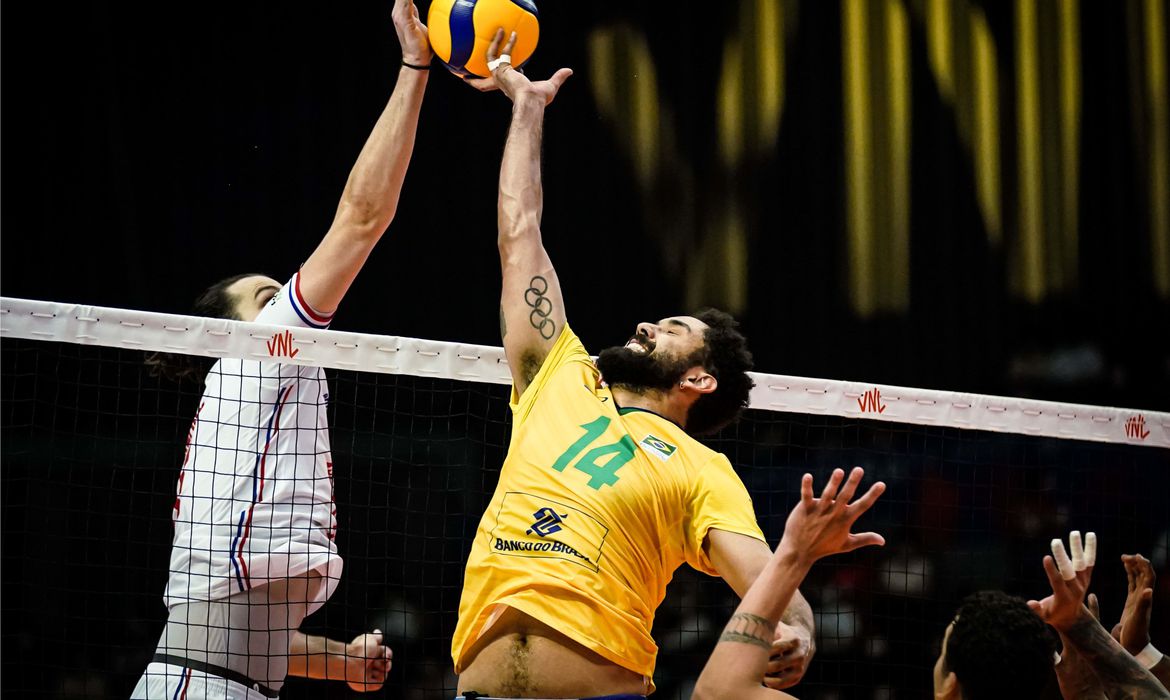 Vôlei do Brasil perde da França na Liga das Nações
