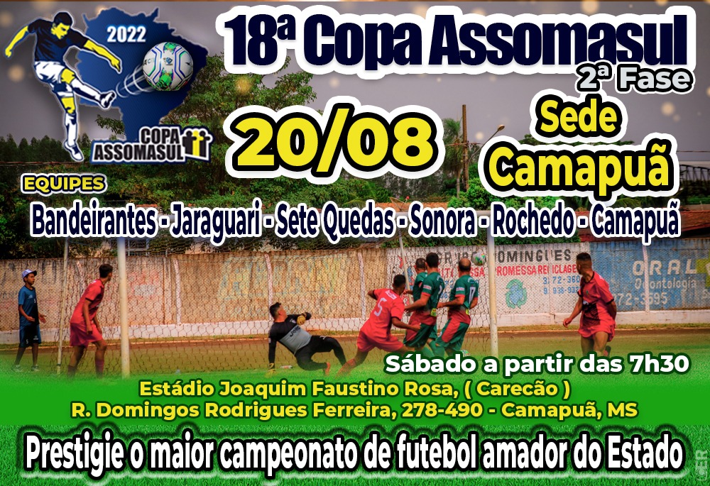 Camapuã recebe etapa da 18ª Copa Assomasul neste sábado