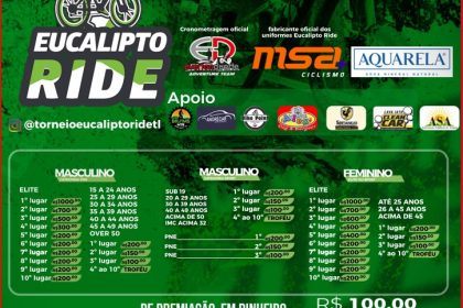 Inscrições para o Eucalipto Ride em TL encerram na próxima quinta-feira