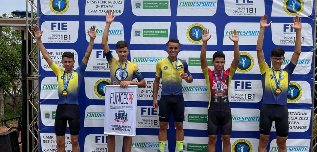 Ciclistas de Ponta Porã se destacam em competição estadual
