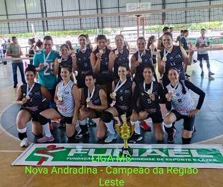 Equipe de Nova-andradinense é campeã da liga MS de voleibol