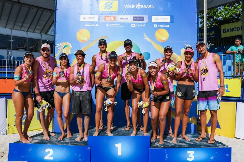 Tainá e Vic são campeãs do Top 8 da 13ª etapa do Circuito Brasileiro de Vôlei