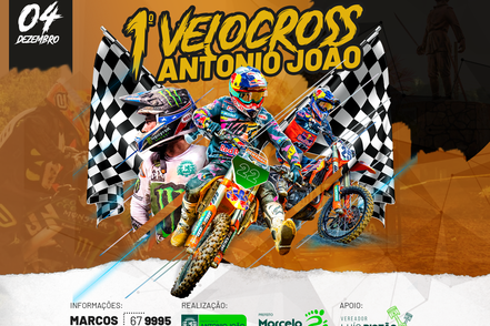Neste final de semana acontece o 1º Velocross Antonio João