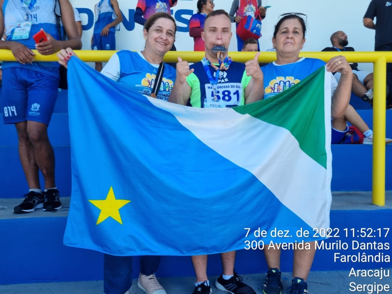 Paratleta aparecidense fica com o 2.º lugar na Olimpíadas das Apaes