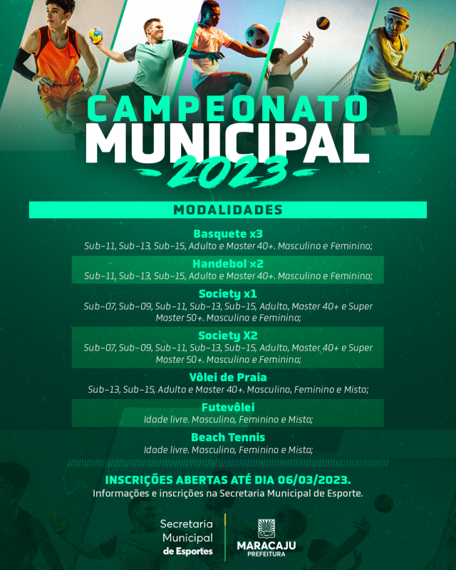 Prefeitura de Maracaju abre inscrições para o Campeonato Municipal