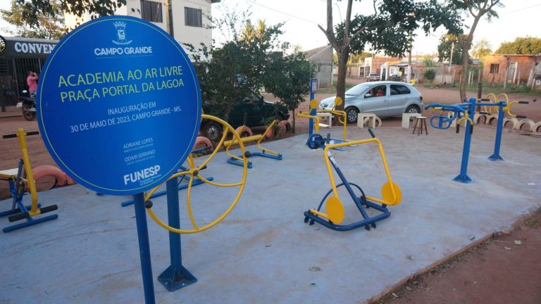 Prefeitura inaugura academias ao ar livre nos bairros de Campo Grande