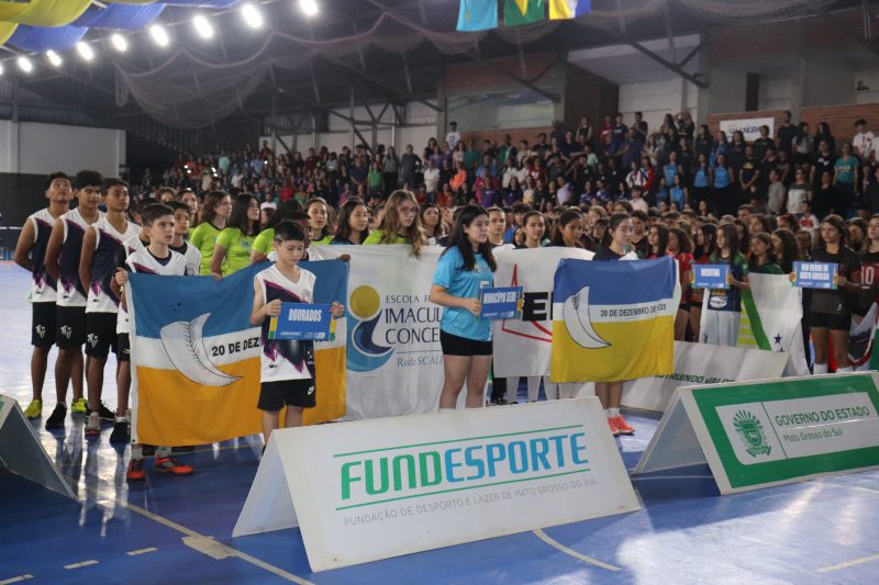 Voleibol dos Jogos Escolares MS reúne atletas em Dourados