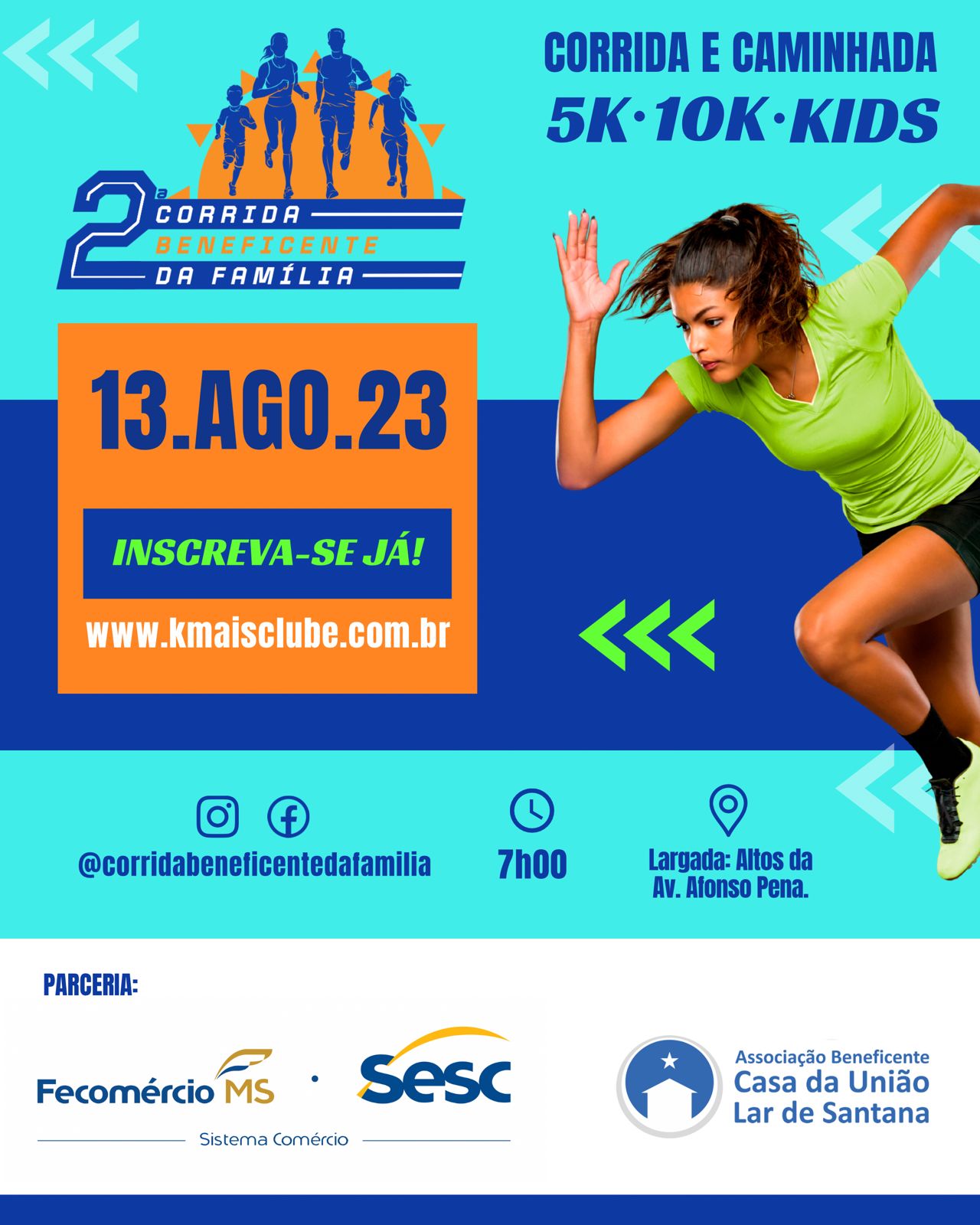 Corrida e Caminhada Beneficente está com inscrições abertas