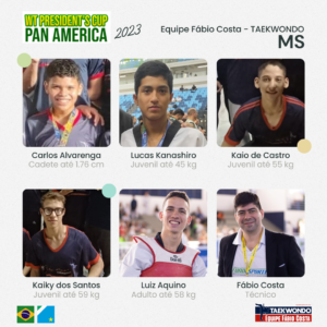 MS terá cinco atletas na disputa do Cup América de Taekwondo no RJ