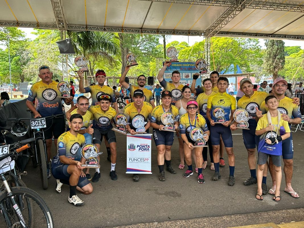 Pontaporanenses disputaram prova de ciclismo em Amambai