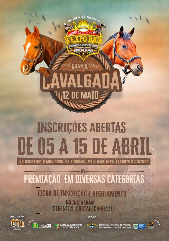 Costa Rica abre inscrições para a 3ª Cavalgada Expo Rica 2024