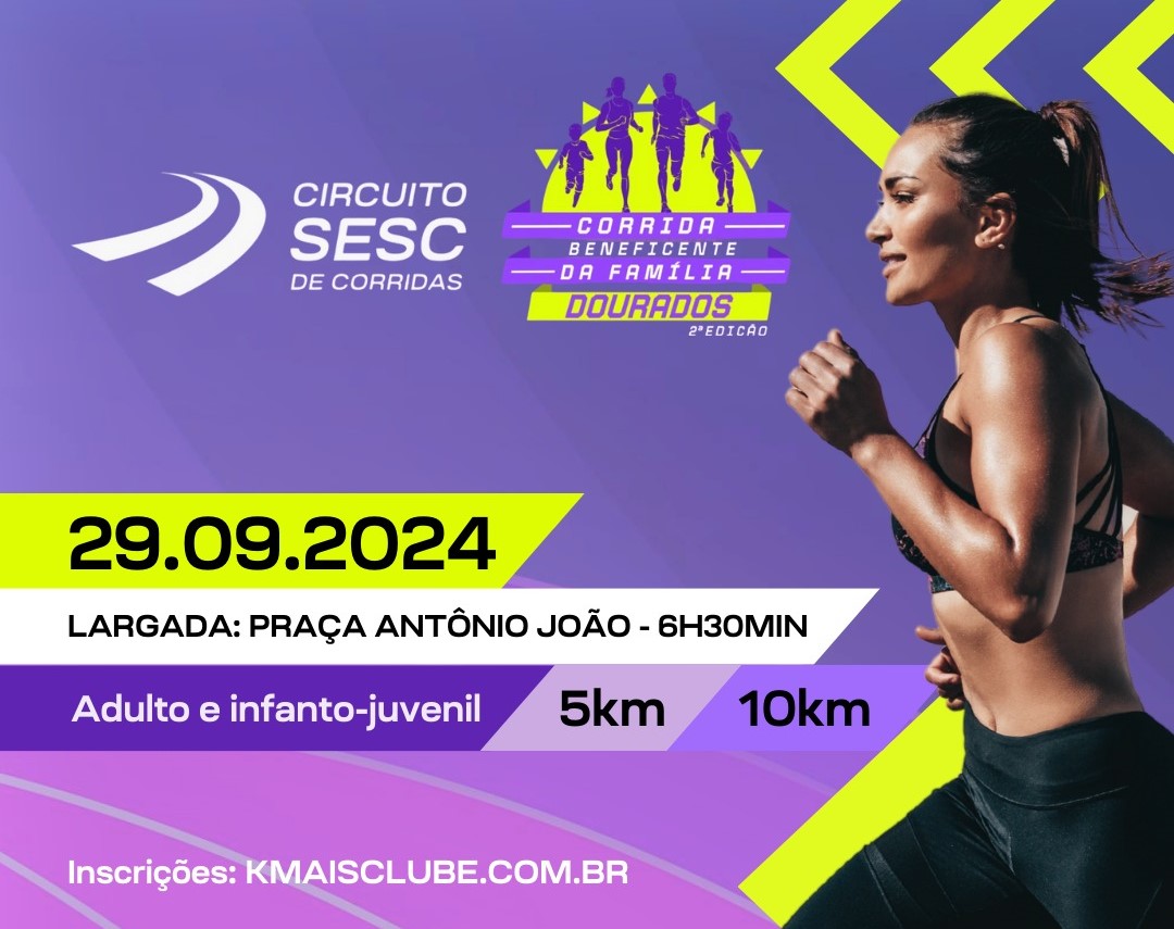 Inscrições para Circuito Sesc Corrida Beneficente estão abertas