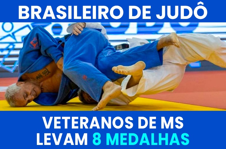 MS fatura oito medalhas no Brasileiro de Judô Veteranos