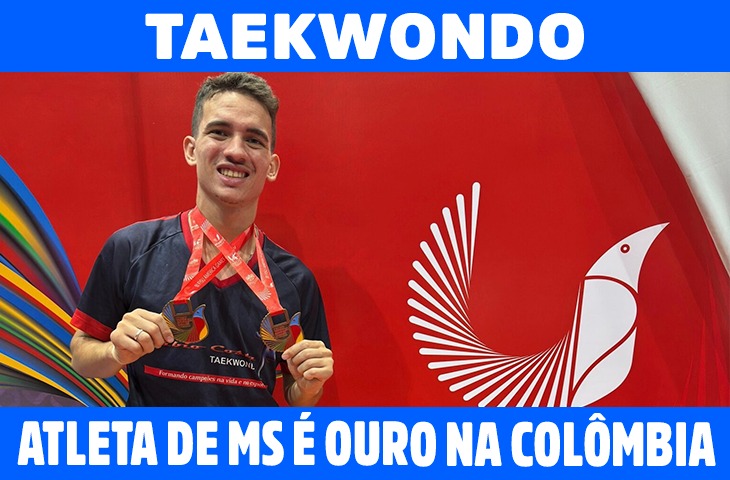 Atleta de MS fatura o ouro nos Jogos Fisu América, na Colômbia