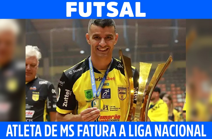 Com atleta de MS, Jaraguá fatura o penta da Liga Nacional de Futsal 2024