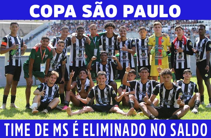 Operário Caarapoense é eliminado da Copa São Paulo por saldo de gols