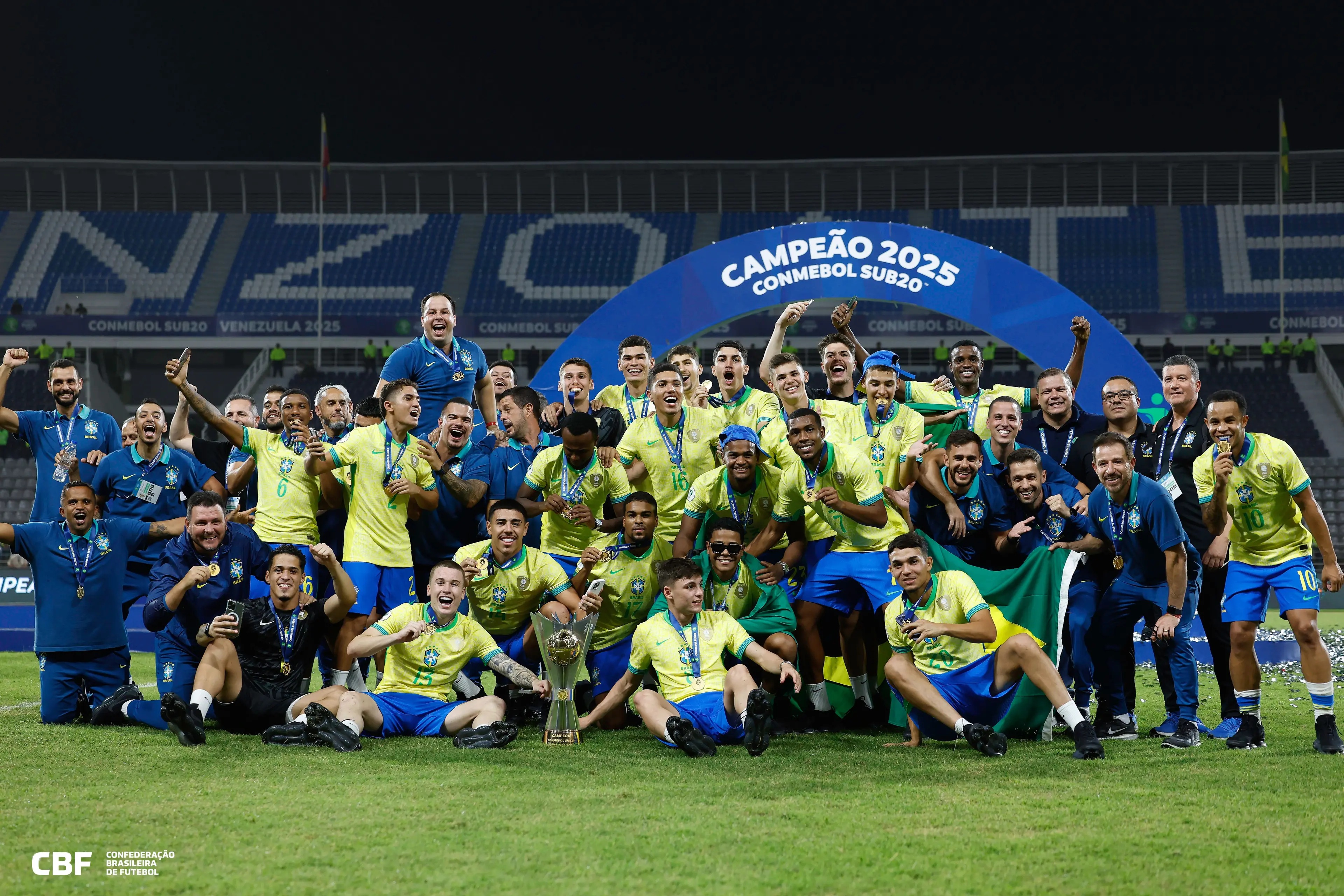 Seleção conquista terceiro Sul-Americano Sub-20 na Venezuela