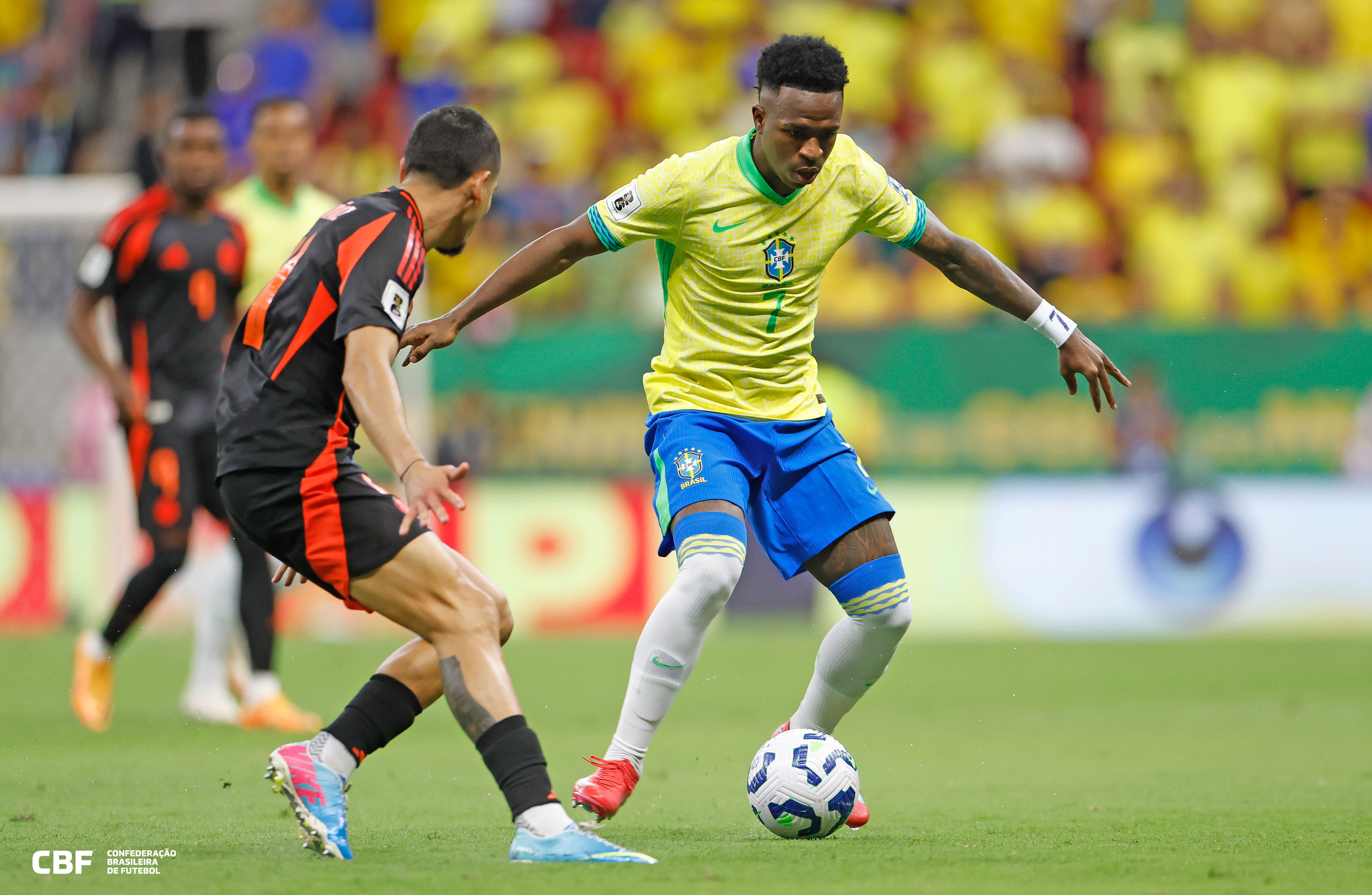 Brasil vence a Colômbia por 2 a 1 e assume o 2º lugar nas Eliminatórias