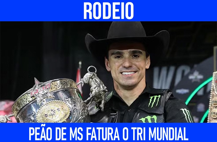 José Vitor Leme conquista tricampeonato mundial da PBR e entra para a história do rodeio