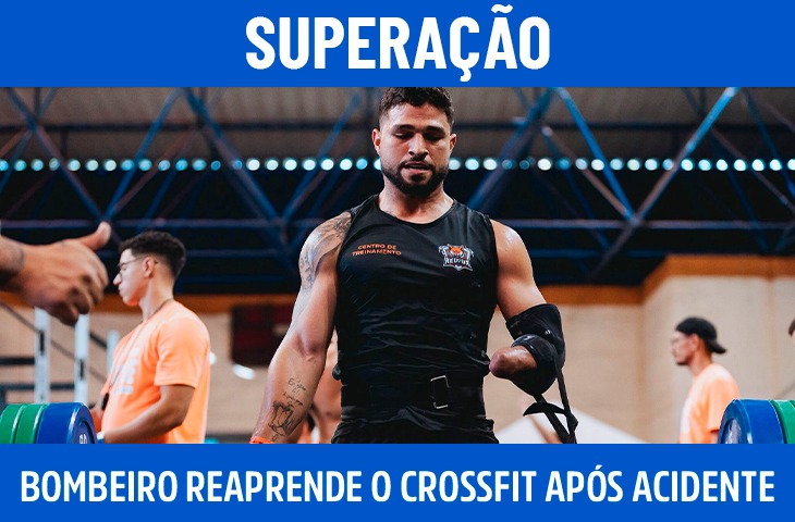Bombeiro de MS reaprende o crossfit após acidente que lhe tirou a mão esquerda