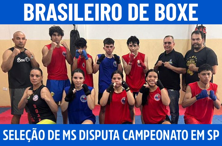 Seleção de boxe do MS disputa Campeonato Brasileiro com oito atletas em São Paulo