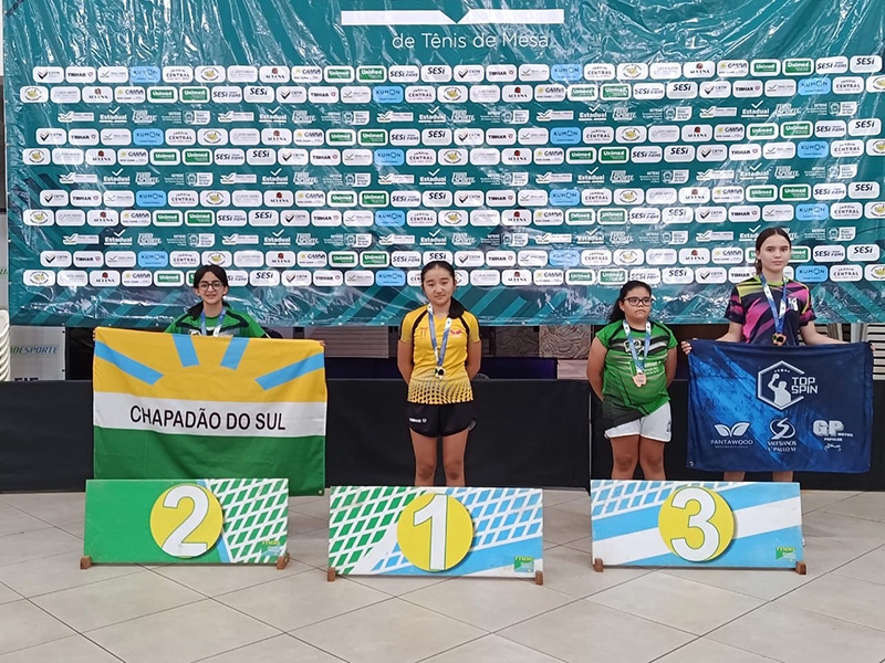 Atletas de Chapadão do Sul brilham na 4ª Etapa Estadual de Tênis de Mesa