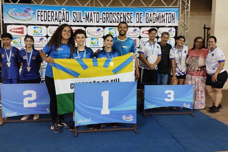 Badminton de Chapadão do Sul é ouro no Circuito Estadual em Campo Grande