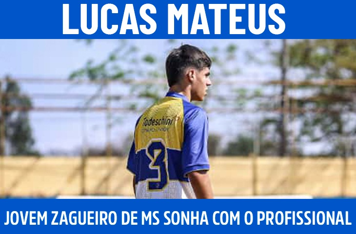 Jovem zagueiro de MS sonha em chegar ao futebol profissional e relembra participação na Copinha com 15 anos