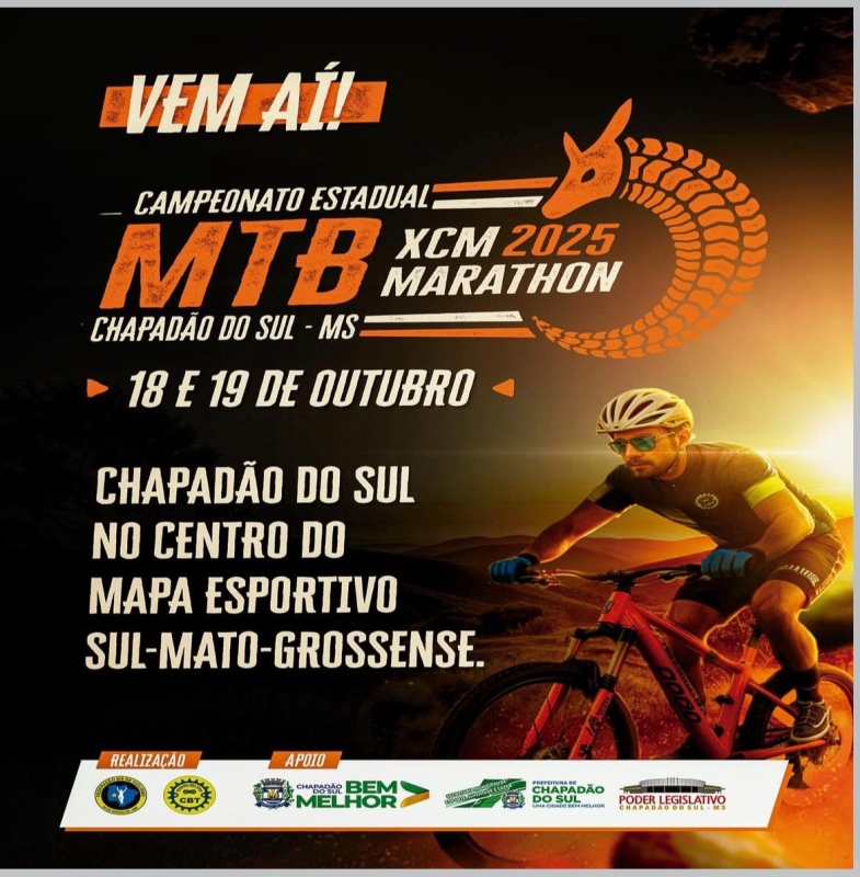 Chapadão do Sul recebe o Campeonato Estadual de Mountain Bike