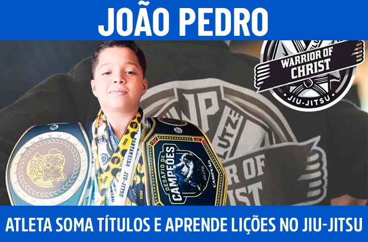 João Pedro, 12 anos, já soma títulos e aprende lições de vida no jiu-jitsu