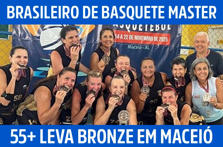 ABV-MS conquista o 3º lugar na categoria 55+ feminino no XL Campeonato Brasileiro de Basquete Master