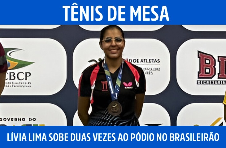 Sul-mato-grossense Lívia Lima sobe duas...