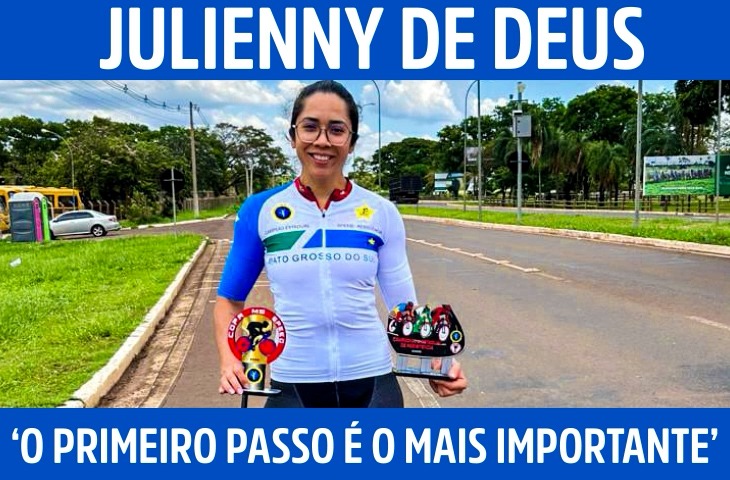 ‘O primeiro passo é o mais importante’: a rotina de Julienny no ciclismo em MS