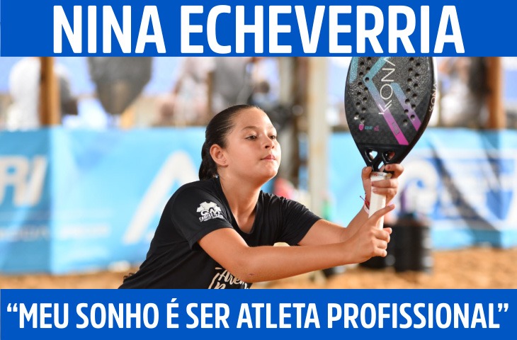 “Meu sonho é ser atleta profissional”: a rotina e os planos de Nina no beach tennis