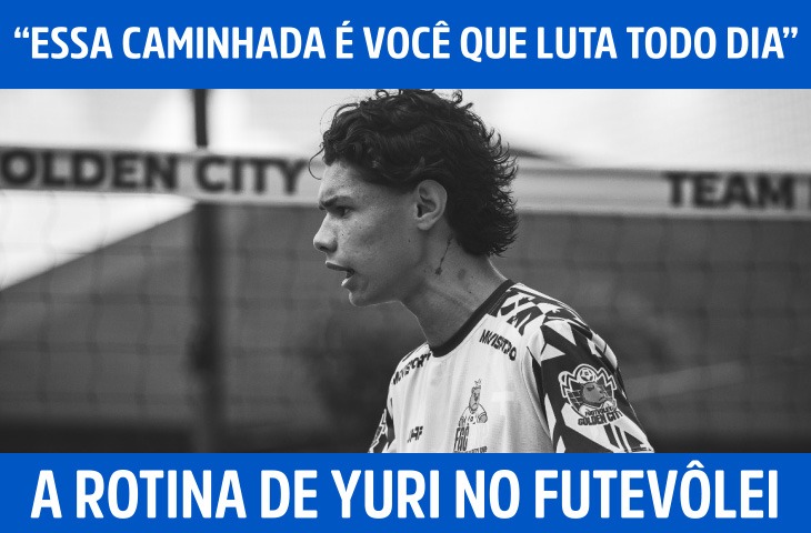 “Essa caminhada é você que luta todo dia”: a rotina de Yuri no futevôlei