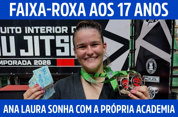 Faixa-roxa aos 17 anos, Ana Laura Pontin...