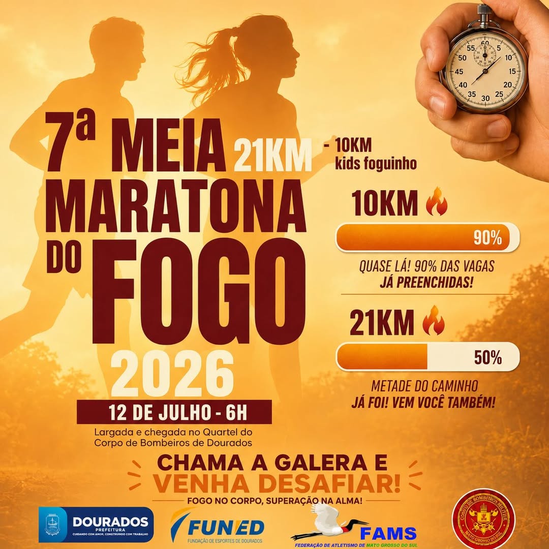 7ª Meia Maratona do Fogo 2026 registra alto índice de inscrições
